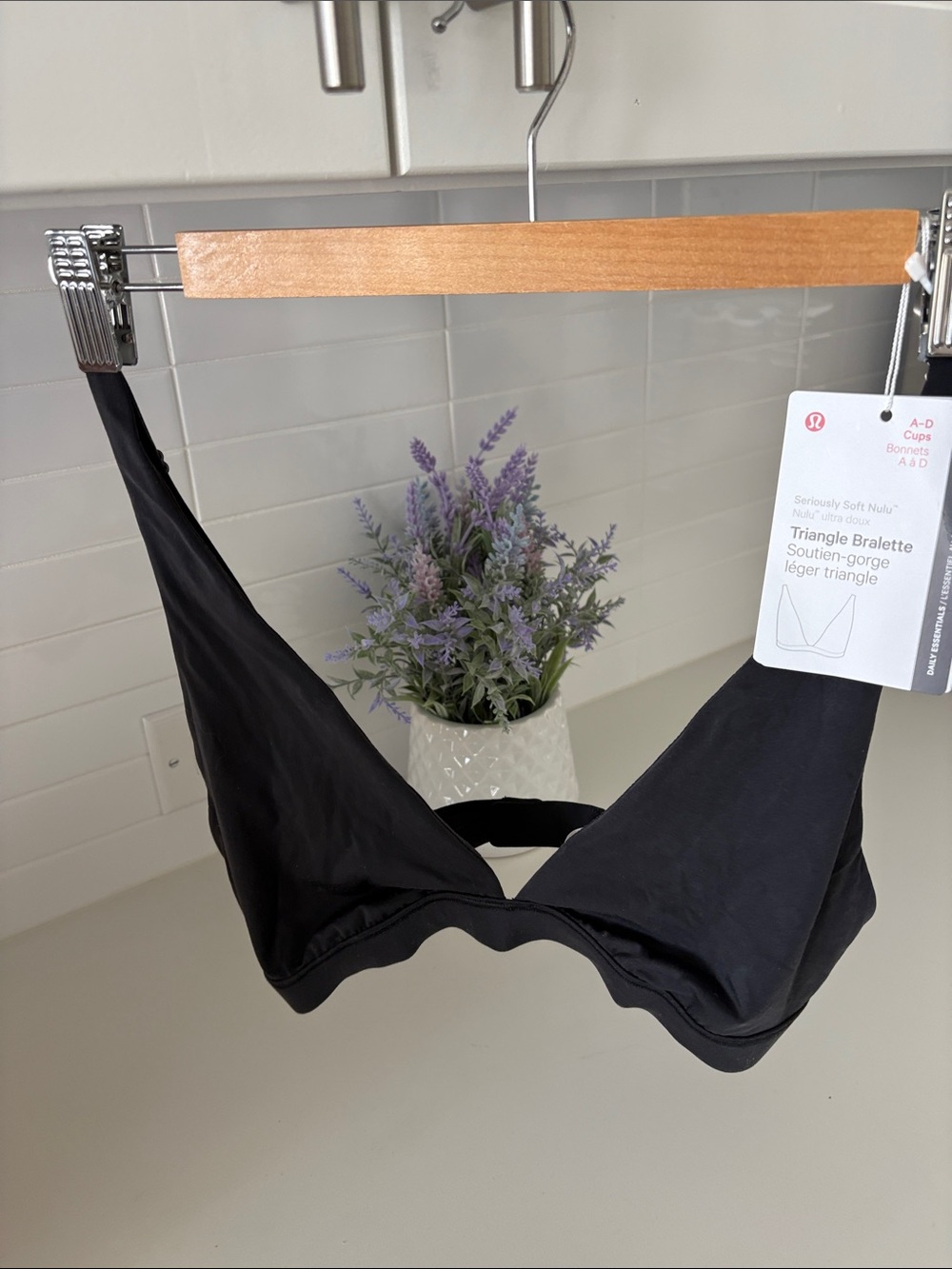 lululemon athletica Black Triangle Bralette - Minimal Support